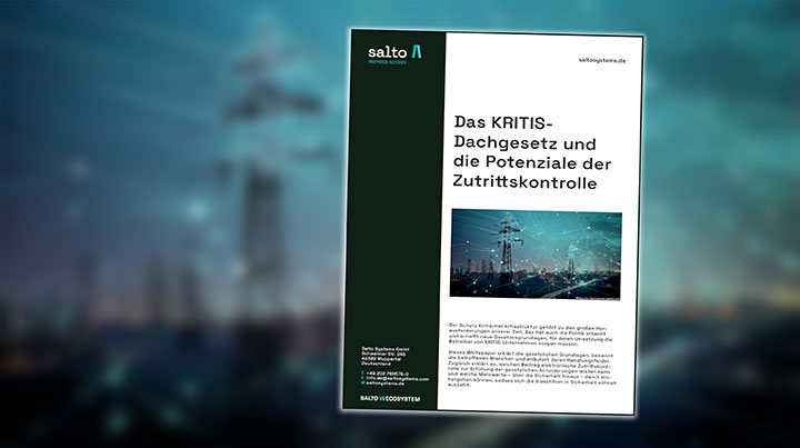 Whitepaper Zutrittskontrolle in KRITIS-Anwendungen